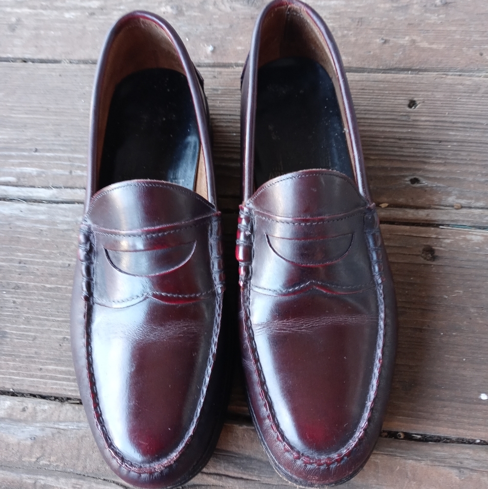 Johnston Murphy Aristocraft Mens Burgandy Oxblood